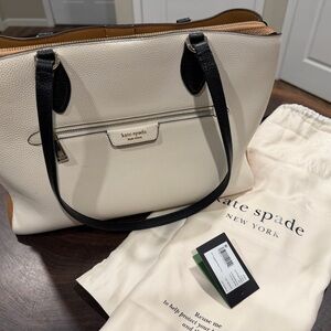 Kate Spade Black and Cream Tote Bag